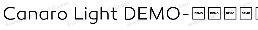 Canaro Light DEMO字体转换